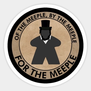 Gaming Abe Lincoln - For the Meeple Sticker